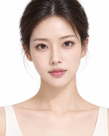 얼굴과 목 부위 선택을 위한 AI 생성 모델 이미지